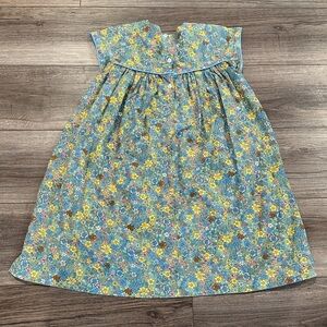 Bisby Girls 10 Floral Blue and Yellow Dress